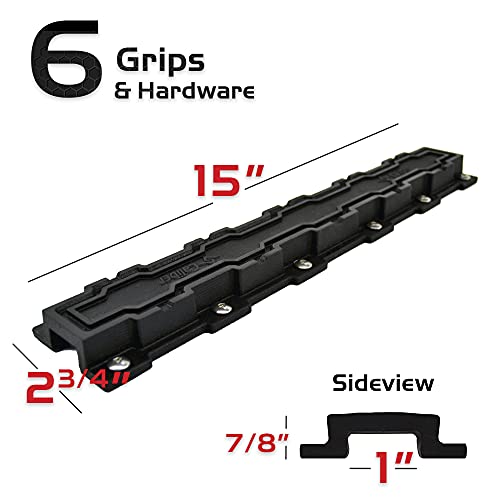 Snowmobile Trailer Traction Grips Kit - 6-Piece 15-Inch Set