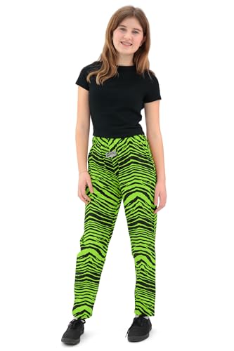 Z88 The Original Unisex Youth Pants - Black/Neon Green Zebra