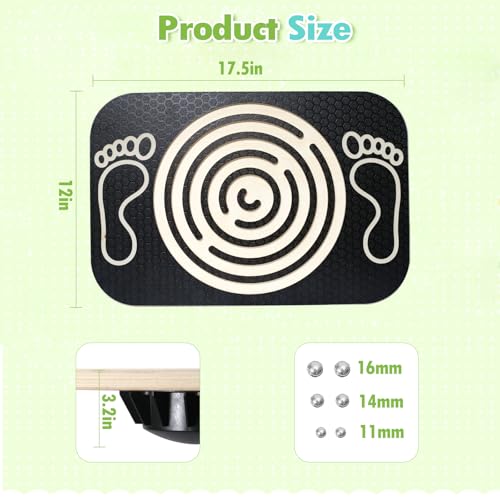 Kids Balance Board with Maze Labyrinth - Toddler Wobble & Coordination Trainer