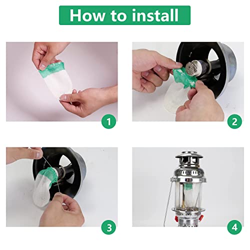 10Pcs High-Quality Propane Lantern Mantles for Outdoor Lighting