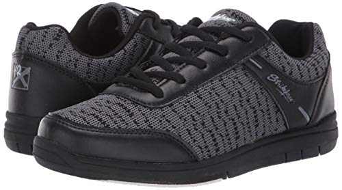 Men's Athletic Bowling Shoes - Black/Steel - Size 12