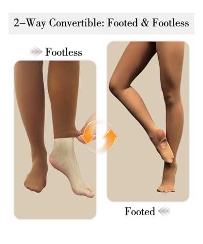 Convertible Ballet & Dance Tights - Opaque Soft - XX-Large Cocoa