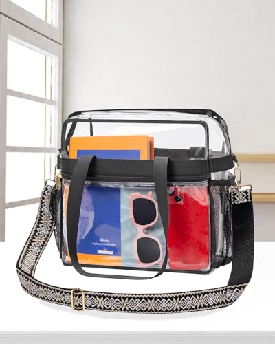 Clear Stadium Tote Bag 12x6x12 Inches – Paxiland Stadium Approved