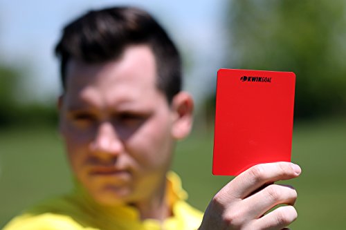 Red and Yellow Soccer Referee Cards - Set of 1