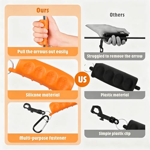 Arrow Puller - Easy-to-Use Archery Target Remover - Orange