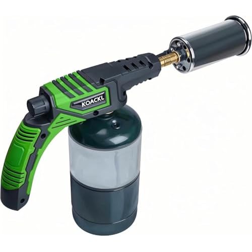 Powerful Propane Torch Head, Campfire Starter, Charcoal Lighter, Welding Torch Head by MAPP, MAP/PRO, for Searing Steak, Soldering, Brazing, Stripping Paint(Tank Not Included)