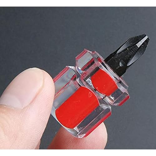 Mini Ultra Short Stubby Screwdriver Set 2 Pieces 1 Phillips, 1 Flat Head, Sewing Machine Repair Performance Tool, Suitable for Tight Spaces & DIY Repairs A must have for every toolbox