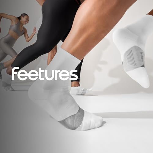 Feetures Elite Light Cushion Mini Crew Sock - Large, White, 1 Pair
