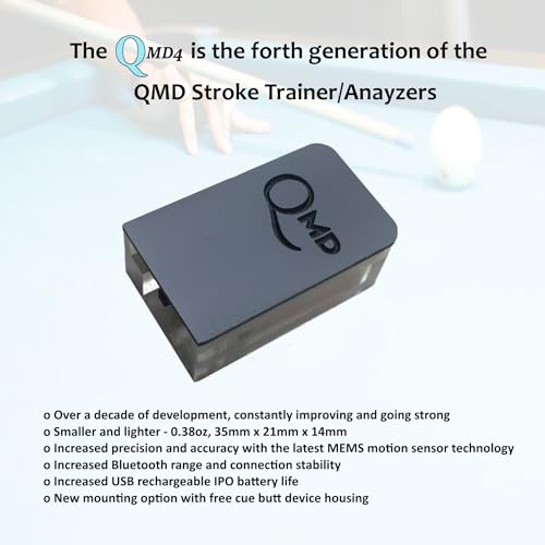 QMD4 Pool Stroke Trainer with 3D Analysis & Feedback