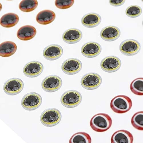 183pcs Lifelike 3D Fishing Lure Eyes - 3/4/5/6mm Sizes