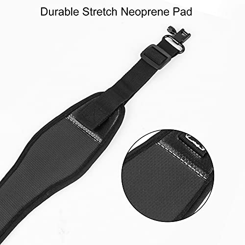 Yutetuter 2-Pack Adjustable Gun Sling with Padded Shoulder Strap & Swivels
