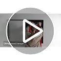 Large Lockable Jersey Display Frame with UV Protection - Matte Black