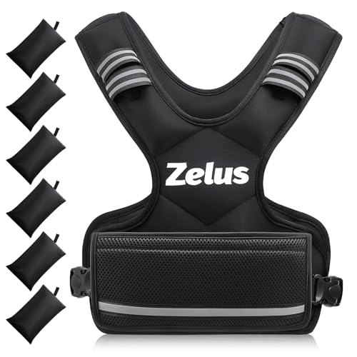 Adjustable Weighted Vest for Men & Women - 4-10 lb, Black