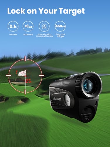 Golf Range Finder with Slope - 1300 Yards, 7X Magnification, Magnetic