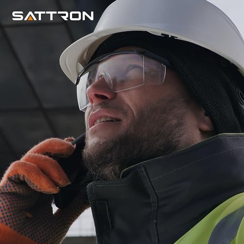 Clear Safety Glasses 12 PACK Safety Goggles Adjustable Temples Wide Vision, Impact Resistant UV Protection, Protective Eye Wear for Industrial Work, Laboratory, Woodworking