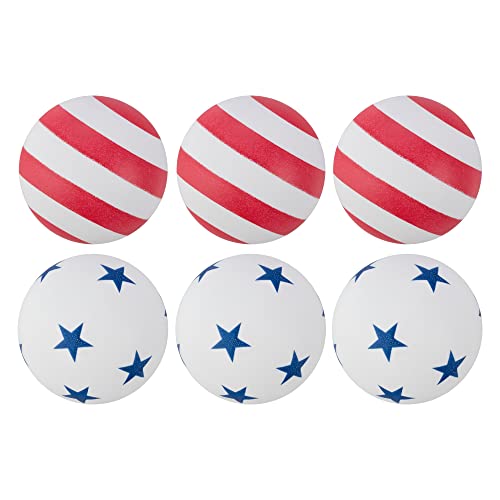 1-Star Table Tennis Balls - 6 Pack Stars and Stripes