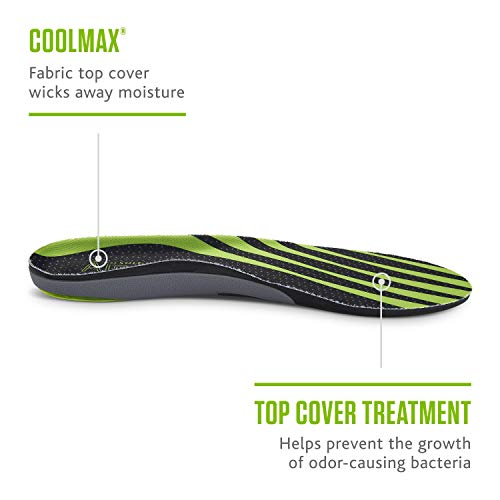 Sof Sole Men's Airr Orthotic Support Full-Length Shoe Insoles - Size 9-10.5