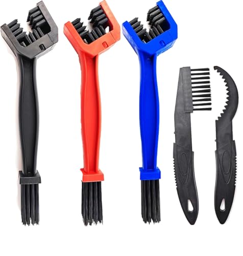 5-Piece Bicycle Chain Cleaning Tool Set - Sprocket & Brush Kit