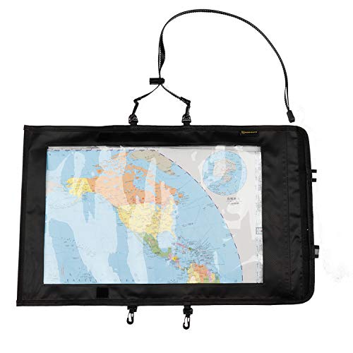 KOSIBATE Map Case, Waterproof Military Hiking Pouch Holder with Clear