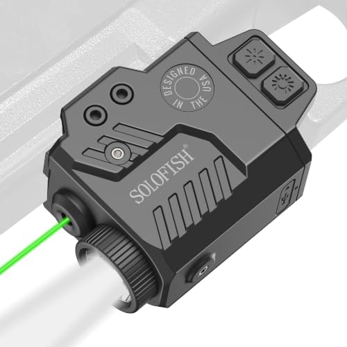 800 Lumens Tactical Pistol Light with Green Laser & Strobe Function