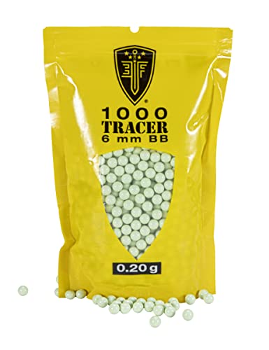 Glow-in-the-Dark Tracer BBs 6mm Airsoft Ammo - 1000 Count