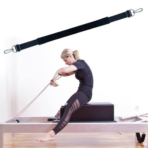 Adjustable Pilates Reformer Foot Strap - 27.5" Padded Leg Strap