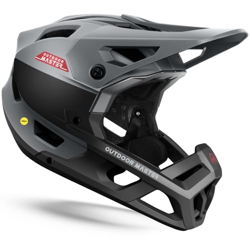 Full Face Mountain Bike Helmet - MIPS Safety System, Slate Grey, Large