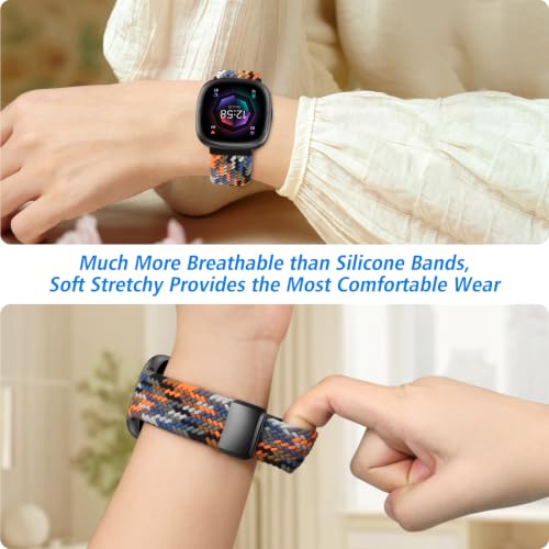 Magnetic Stretchy Band for Fitbit Versa 4/3 & Sense - Camouflage Colors