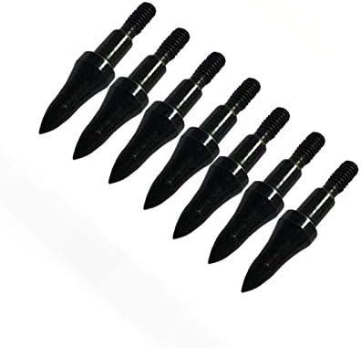 Skiennix Archery Arrow Tips - 12pcs 75/100/125/150 Grain Field Points | 5/16 Inch Screw-In Bullet Points for Hunting & Target Practice