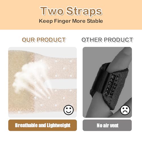 Trigger Thumb Splints - Breathable Finger Splint, Beige, 6pcs