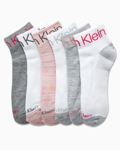 Stretch Cushioned Quarter Ankle Socks - 6 Pack White Multi, Medium
