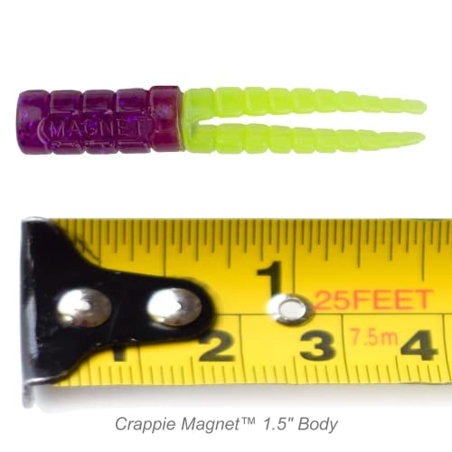 Split-Tail Grub Body for Crappie Fishing - 50 Pack