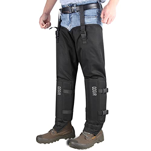 Snake Bite Protection Chaps - Waterproof Gaiters - Black