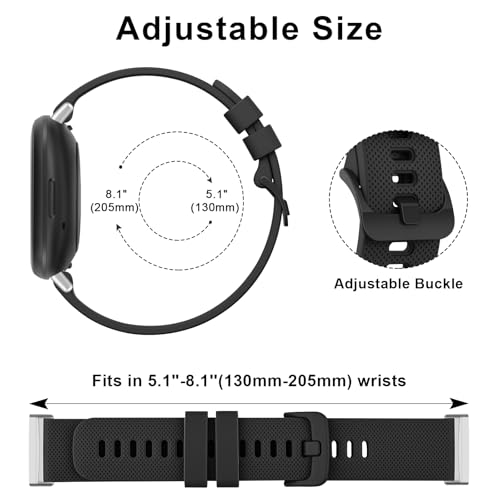 Fitbit Versa 4/3 & Sense 2/Sense Replacement Bands - Black, Blue, Grey