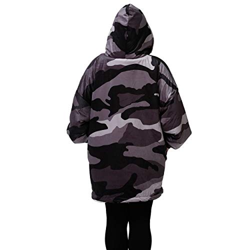 Las Vegas Raiders Reversible Oversized Sherpa Hoodie - Camo