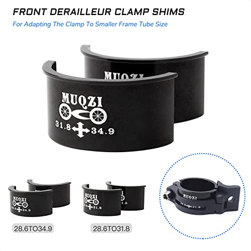 Bike Front Derailleur Clamp Shim Spacer Adapter Kit - 28.6 to 31.8