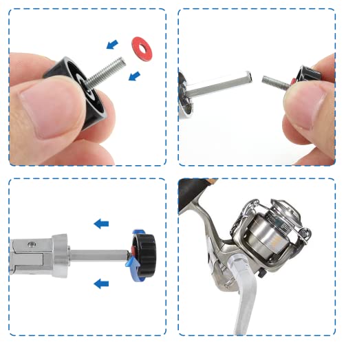Fishing Reel Replacement Handle - Adjustable Metal Knob