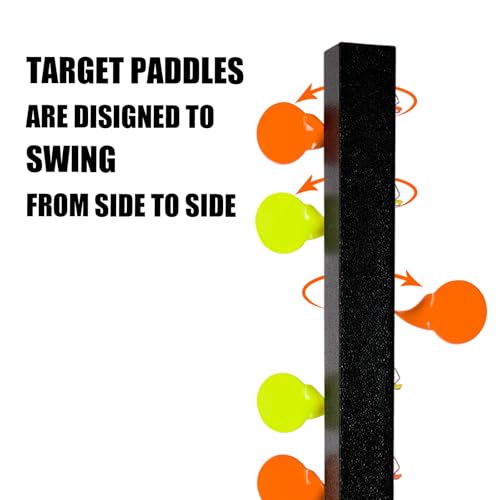 Dueling Tree Airsoft BB Gun Shooting Target - Metal, 6 Paddles