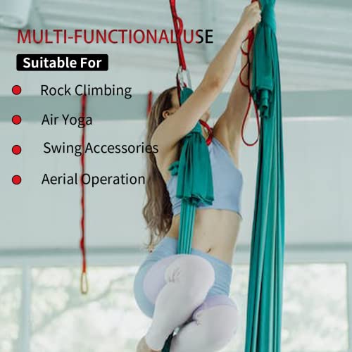 Aerial Yoga Hammock Daisy Chains Strap - 40" Red, 22kN Strength