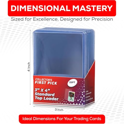 Premium 35PT Top Loaders for Trading Cards - Clear Card Sleeves