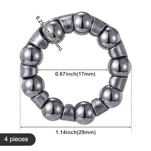 4pcs 1/4" x 9 Balls Bike Crank Bearings - Stainless Steel
