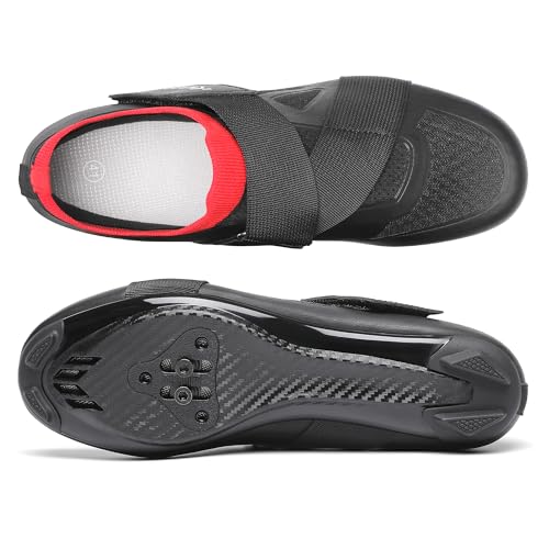 Indoor Cycling Shoes for Peloton & SPD - Black, Size 11.5 Women/9.5 Men