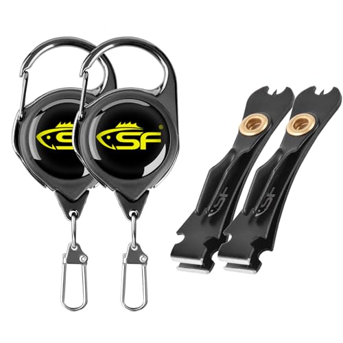 3-in-1 Fly Fishing Nipper Tool Set with Zinger Retractor - 2pcs