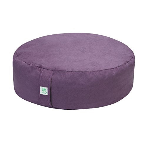 Ergonomic Buckwheat Zafu Meditation Cushion - Purple