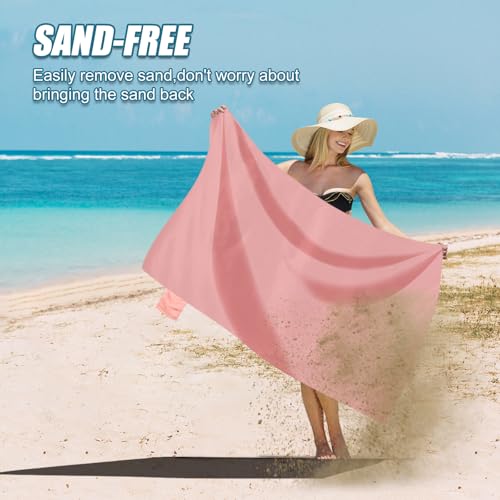 Odoland Sandproof Beach Blanket, Waterproof Portable Mat with Carry