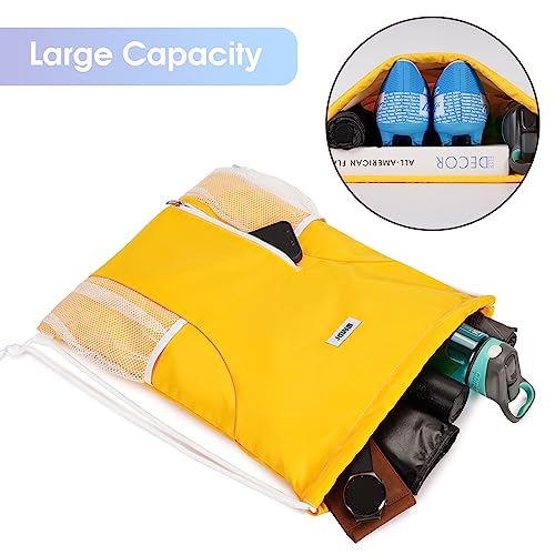 Drawstring Backpack - Gym Sackpack for Sports - Orange
