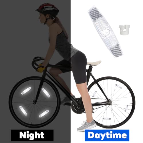 Bike Wheel Reflectors - 4 Pack Bicycle Spoke Safety Lights