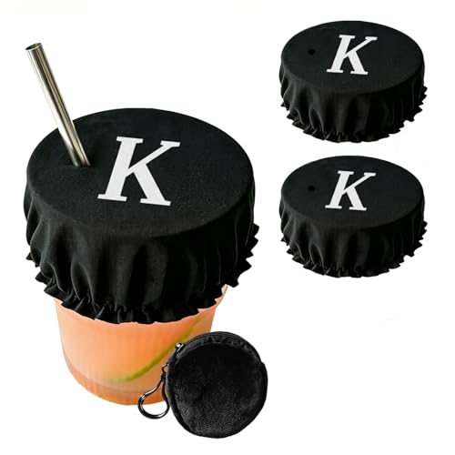 Personalized Drink Covers for Alcohol Protection - Letter K
