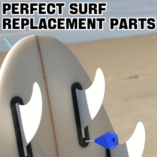 Surfboard Fin Key Set with 24 Screws - Blue
