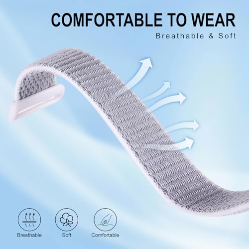 Nylon Loop Sport Hume Band Replacement Strap - Starlight & Sea Shell